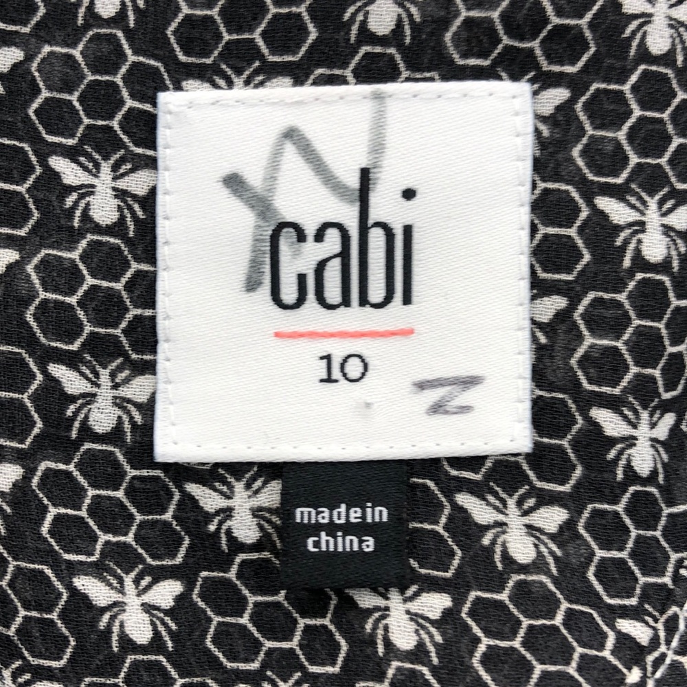 Cabi Grey & Cream Checkered Button Front Blazer - image 5